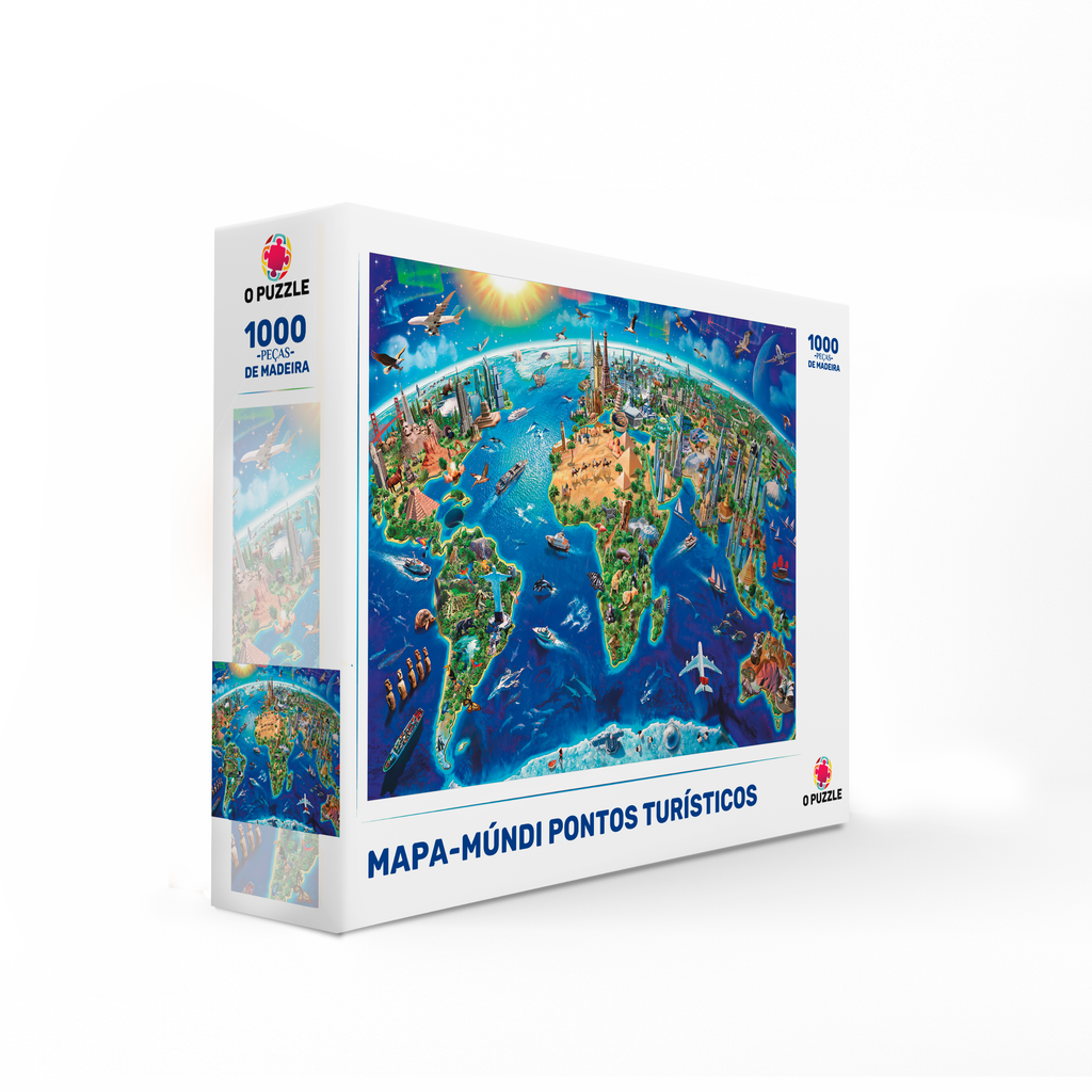 Mapa-Múndi Pontos Turísticos