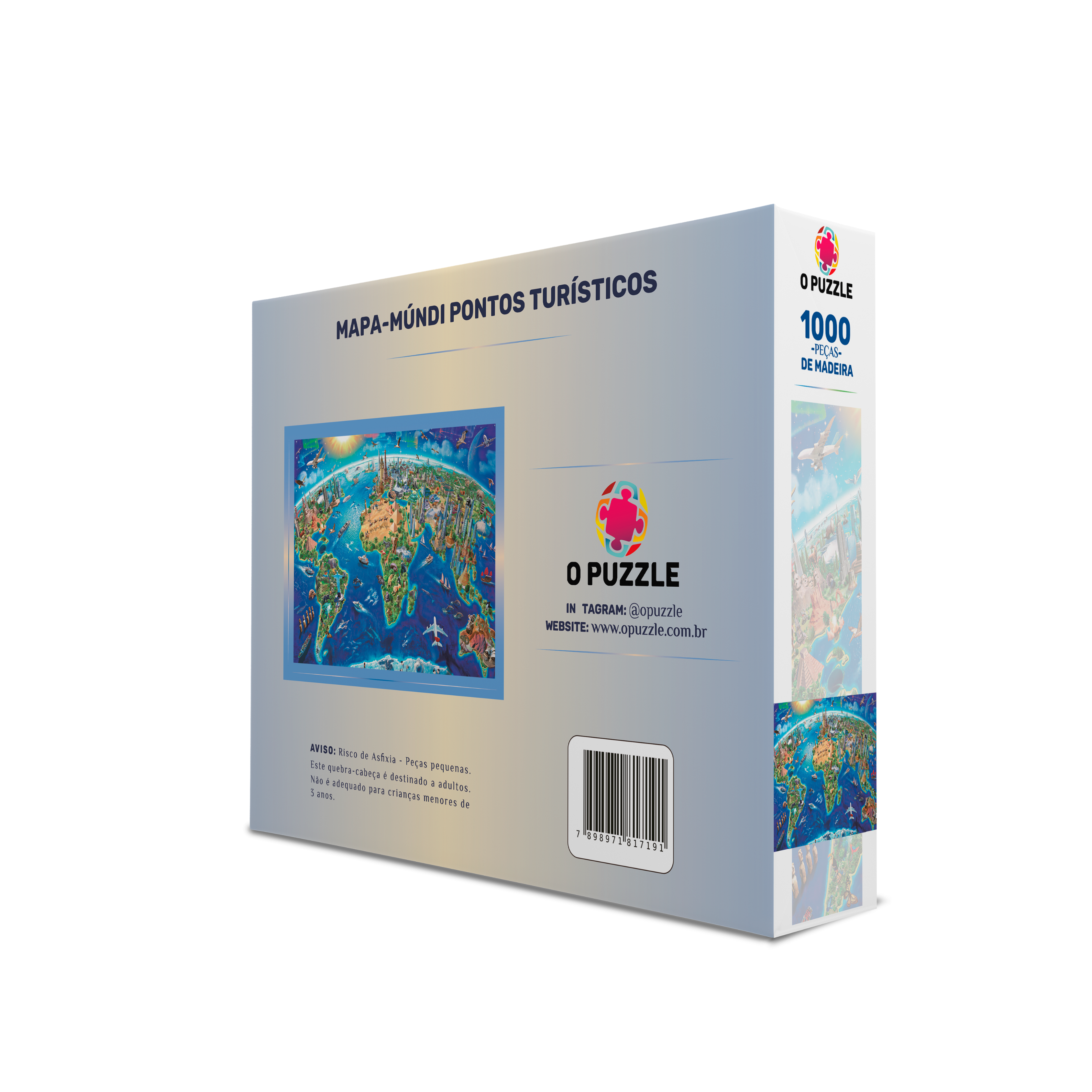 Mapa-Múndi Pontos Turísticos