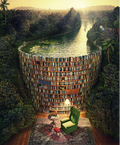 Canal de Estante de Livros "Bookshelf Canal"