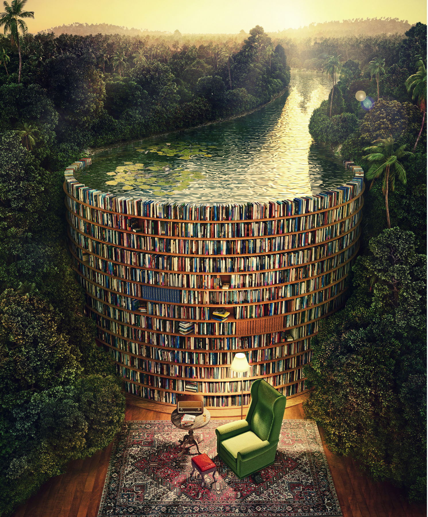 Canal de Estante de Livros "Bookshelf Canal"