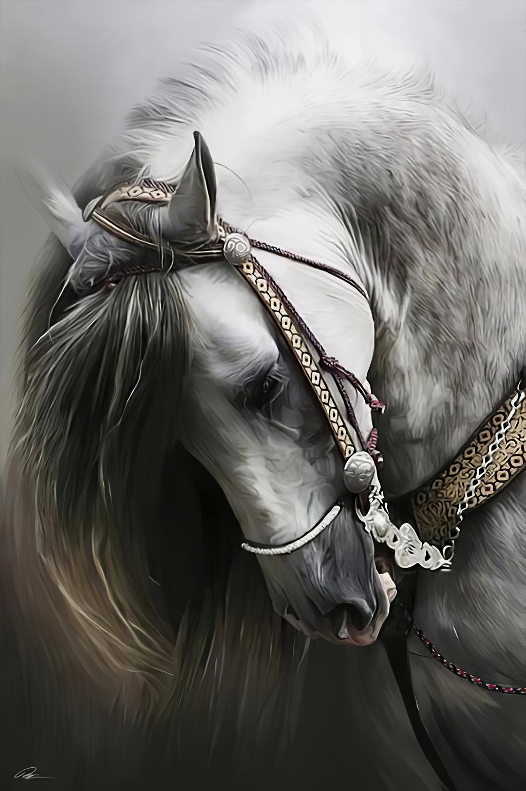 Cavalo Branco Raça Pura