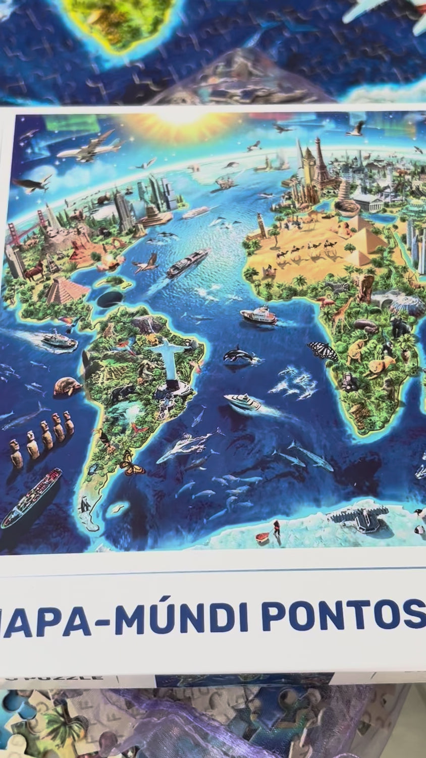 Mapa-Múndi Pontos Turísticos